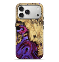 iPhone 17 Pro Max Wood Live Edge Phone Case - Kaycee (Purple, 810400)