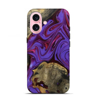 iPhone 17 Wood Live Edge Phone Case - Semaj (Purple, 810403)