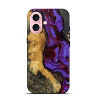 iPhone 17 Wood Live Edge Phone Case - Kristyn (Purple, 810410)