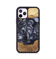 iPhone 11 Pro Wood Phone Case - Tatum (Black & White, 810435)