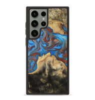 Galaxy S23 Ultra Wood Phone Case - Sarina (Teal & Gold, 810489)