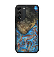 Galaxy S22 Plus Wood Phone Case - Cheryl (Teal & Gold, 810492)