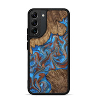 Galaxy S22 Plus Wood Phone Case - Amiri (Teal & Gold, 810493)