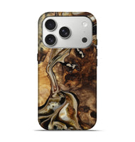 iPhone 17 Pro Wood Live Edge Phone Case - Marty (Black & White, 810773)