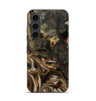 Galaxy S23 Wood Live Edge Phone Case - Cathryn (Black & White, 810789)