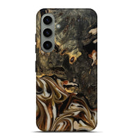 Galaxy S24 Plus Wood Live Edge Phone Case - Cathryn (Black & White, 810789)