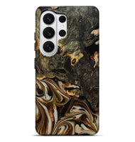 Galaxy S26 Ultra Wood Live Edge Phone Case - Cathryn (Black & White, 810789)