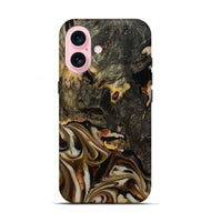 iPhone 17 Wood Live Edge Phone Case - Cathryn (Black & White, 810789)