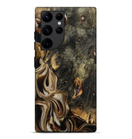 Galaxy S22 Ultra Wood Live Edge Phone Case - Joanna (Black & White, 810795)