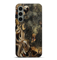 Galaxy S23 Plus Wood Live Edge Phone Case - Joanna (Black & White, 810795)