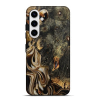 Galaxy S25 Plus Wood Live Edge Phone Case - Joanna (Black & White, 810795)