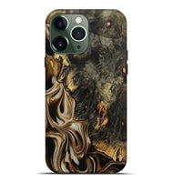 iPhone 13 Pro Max Wood Live Edge Phone Case - Joanna (Black & White, 810795)