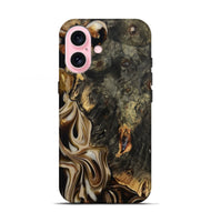 iPhone 17 Wood Live Edge Phone Case - Joanna (Black & White, 810795)