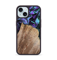iPhone 15 Wood Phone Case - Rio (Purple, 810802)