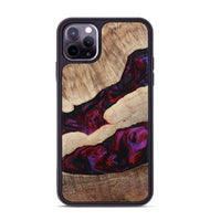 iPhone 11 Pro Max Wood Phone Case - Maura (Red, 810812)