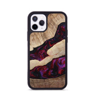 iPhone 11 Pro Wood Phone Case - Maura (Red, 810812)