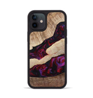 iPhone 12 Wood Phone Case - Maura (Red, 810812)