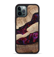 iPhone 12 Pro Max Wood Phone Case - Maura (Red, 810812)