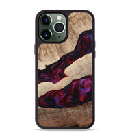 iPhone 13 Pro Max Wood Phone Case - Maura (Red, 810812)