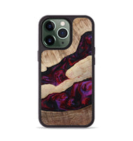 iPhone 13 Pro Wood Phone Case - Maura (Red, 810812)
