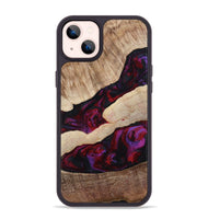 iPhone 14 Plus Wood Phone Case - Maura (Red, 810812)