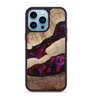 iPhone 14 Pro Max Wood Phone Case - Maura (Red, 810812)