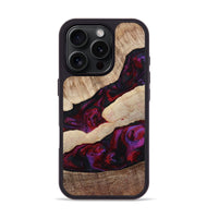 iPhone 16 Pro Wood Phone Case - Maura (Red, 810812)