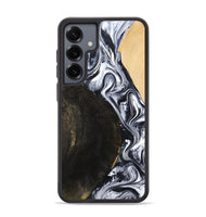 Galaxy S25 Plus Wood Phone Case - Hedwig (Black & White, 810813)