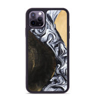 iPhone 11 Pro Max Wood Phone Case - Hedwig (Black & White, 810813)