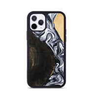 iPhone 11 Pro Wood Phone Case - Hedwig (Black & White, 810813)