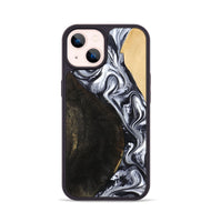 iPhone 14 Wood Phone Case - Hedwig (Black & White, 810813)