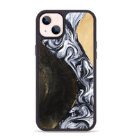 iPhone 14 Plus Wood Phone Case - Hedwig (Black & White, 810813)