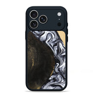 iPhone 17 Pro Max Wood Phone Case - Hedwig (Black & White, 810813)