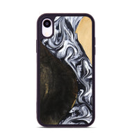 iPhone Xr Wood Phone Case - Hedwig (Black & White, 810813)
