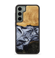 Galaxy S23 Plus Wood Phone Case - Trace (Black & White, 810814)