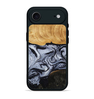 iPhone 17 Air Wood Phone Case - Trace (Black & White, 810814)