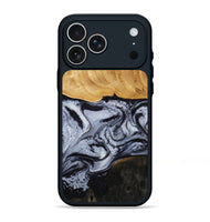 iPhone 17 Pro Max Wood Phone Case - Trace (Black & White, 810814)