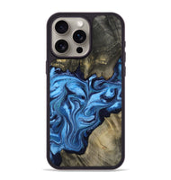 iPhone 15 Pro Max Wood Phone Case - Delmar (Blue, 810824)