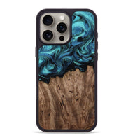 iPhone 16 Pro Max Wood Phone Case - Arnold (Blue, 810825)