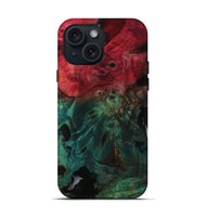 iPhone 15 Wood Live Edge Phone Case - Marty (Wood Burl, 811136)