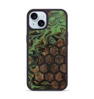 iPhone 15 Wood Phone Case - Aliza (Pattern, 811162)