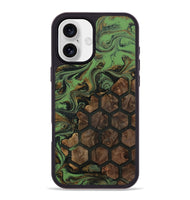 iPhone 16 Plus Wood Phone Case - Aliza (Pattern, 811162)