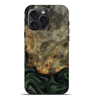iPhone 16 Pro Max Wood Live Edge Phone Case - Zoey (Green, 811233)