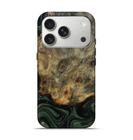 iPhone 17 Pro Wood Live Edge Phone Case - Zoey (Green, 811233)