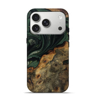 iPhone 17 Pro Wood Live Edge Phone Case - Zakai (Green, 811235)