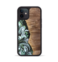 iPhone 12 Wood Phone Case - Lu (Green, 811341)