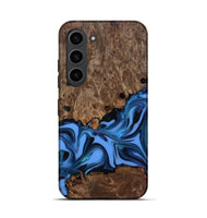 Galaxy S23 Wood Live Edge Phone Case - Dorris (Blue, 811447)