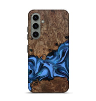 Galaxy S24 Wood Live Edge Phone Case - Dorris (Blue, 811447)