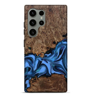 Galaxy S24 Ultra Wood Live Edge Phone Case - Dorris (Blue, 811447)