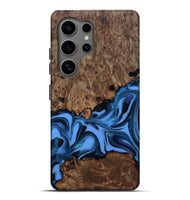 Galaxy S25 Ultra Wood Live Edge Phone Case - Dorris (Blue, 811447)